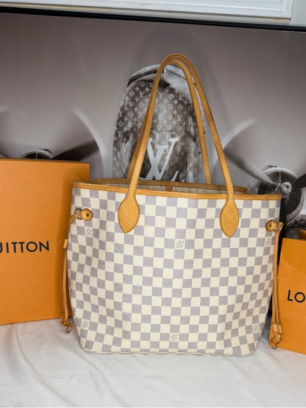Louis Vuitton Damier Azur Neverfull MM